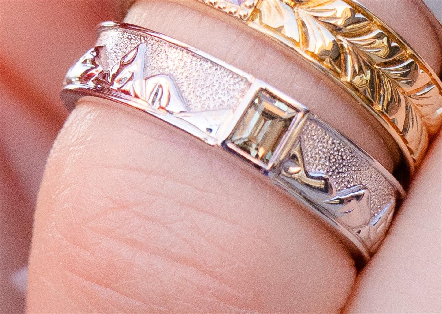 Yellow Sapphire Womens Gold Band