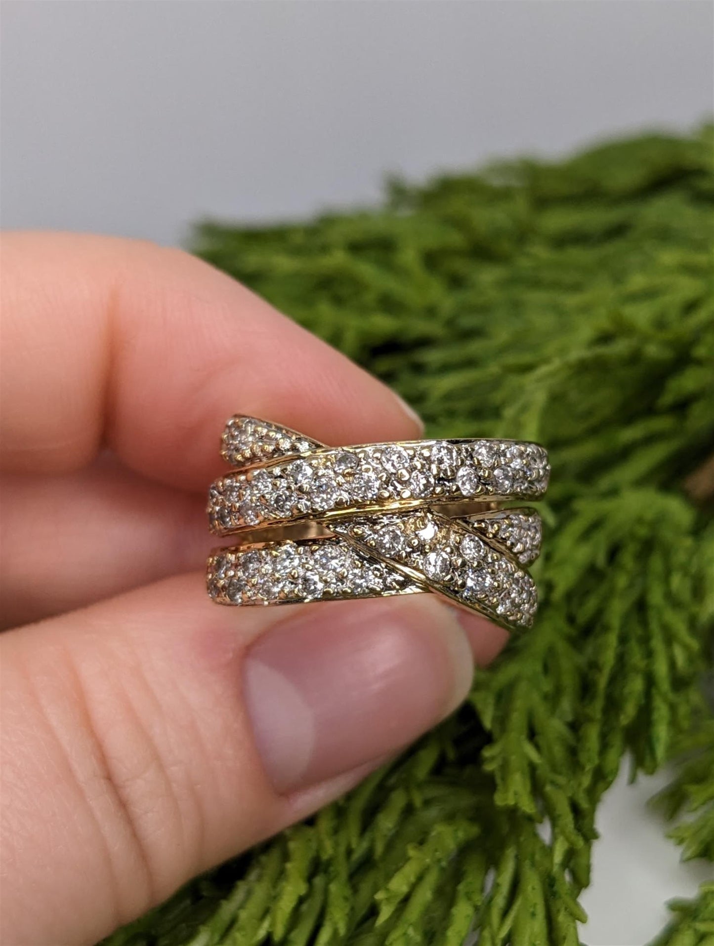 Three Band Diamond Ring