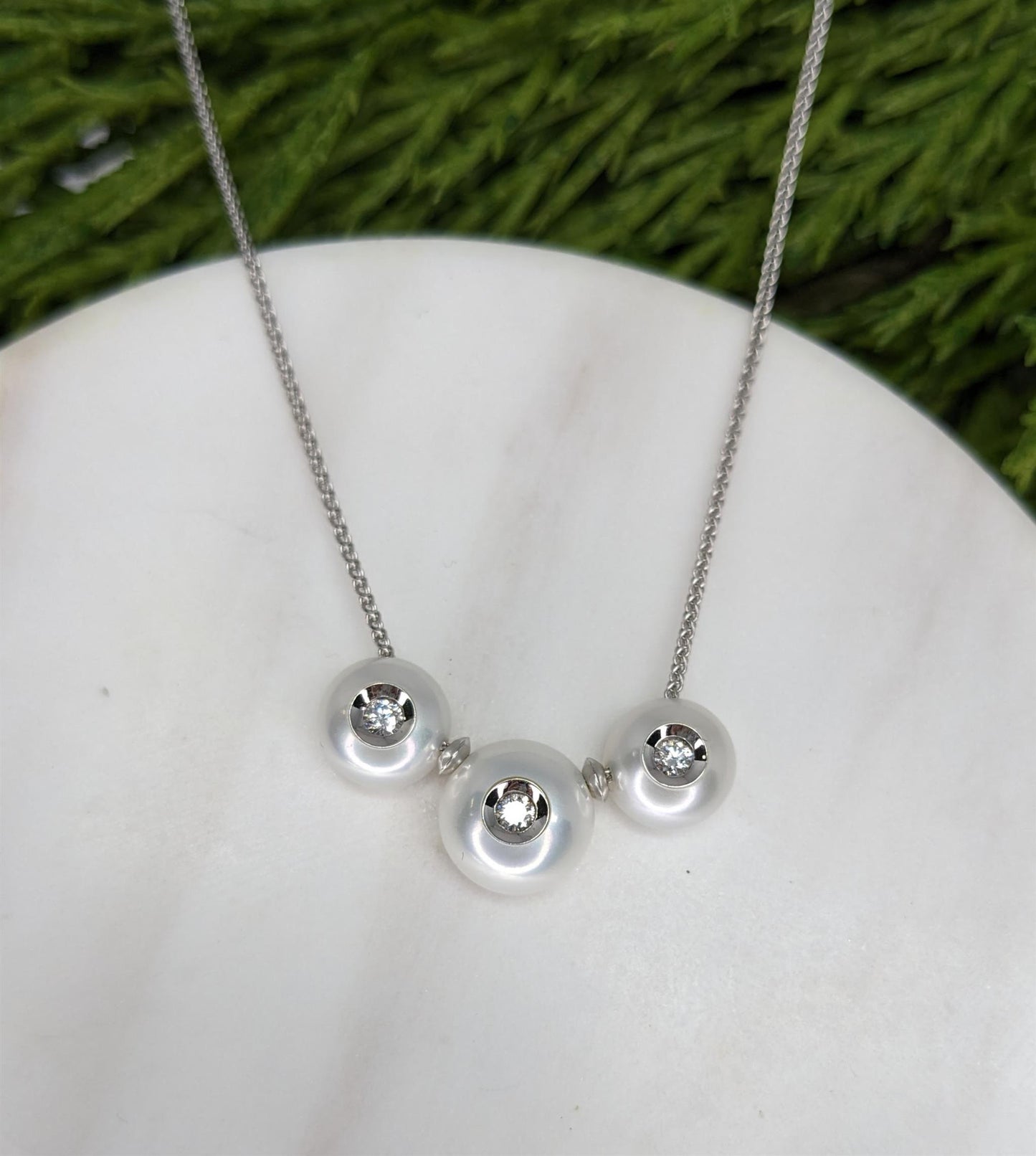 Pearl and Diamond Necklace