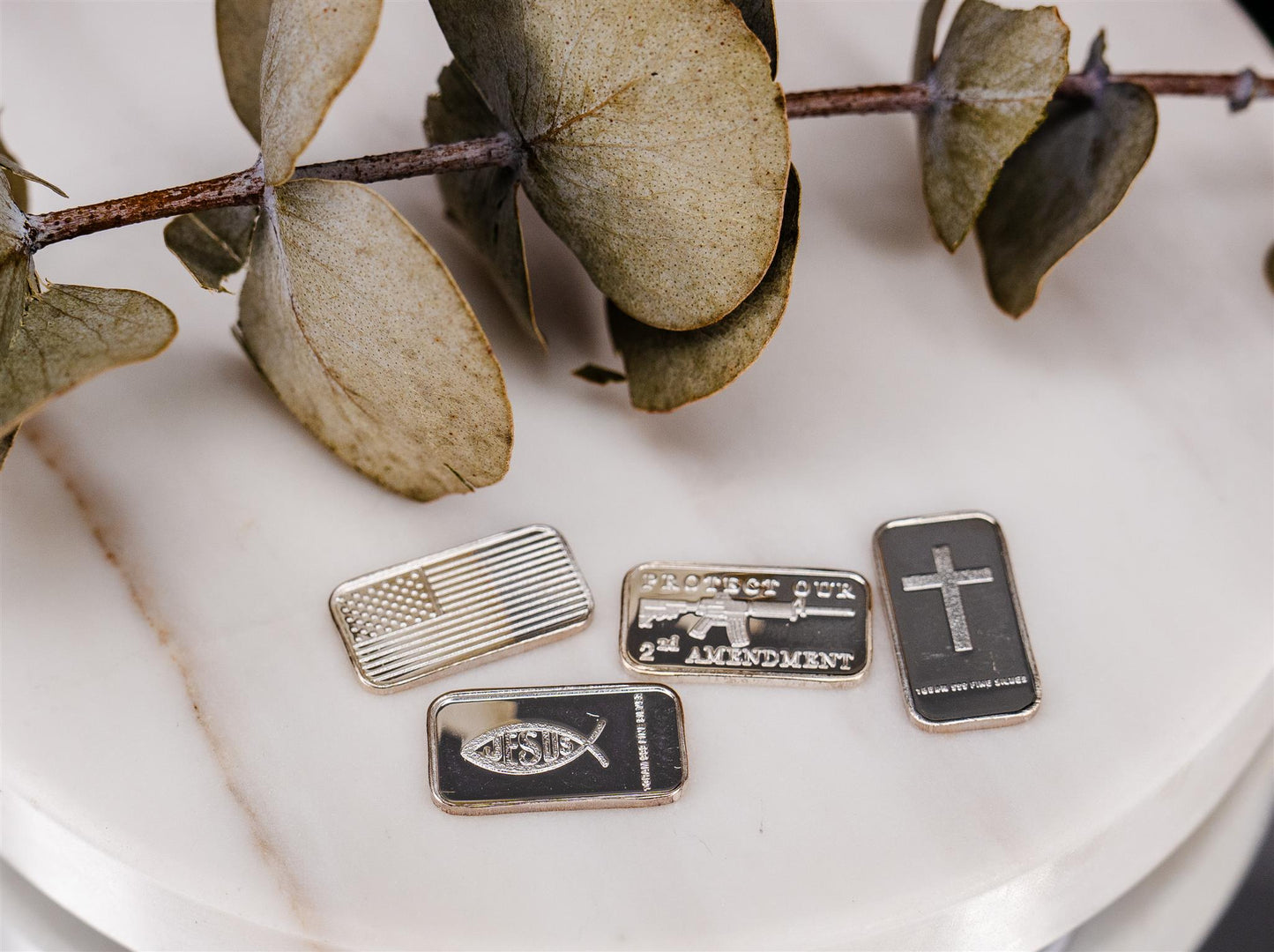 Pure Silver Cross/ Jesus Medallion