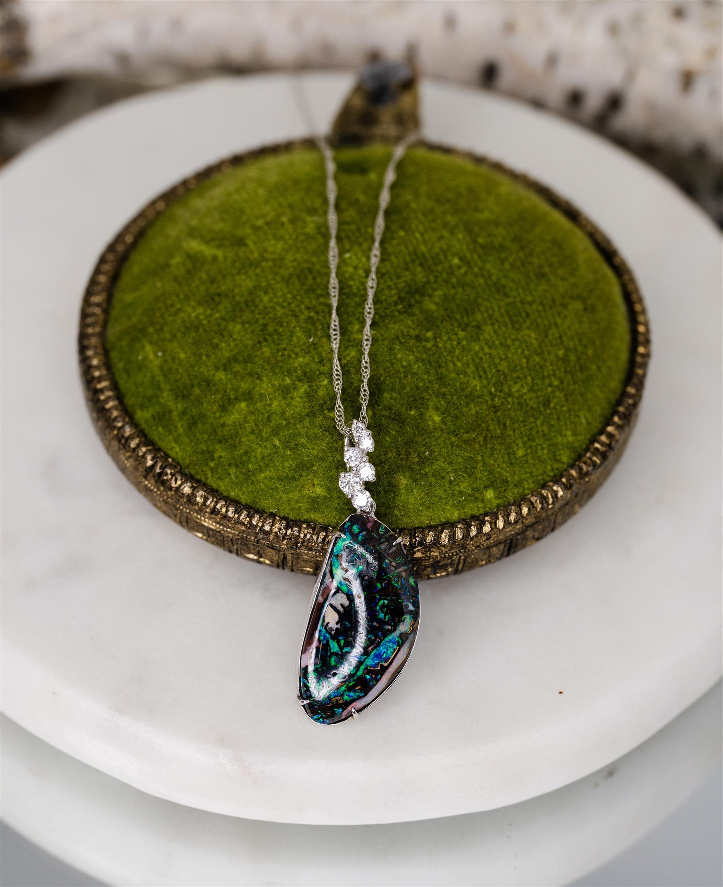 Black Opal Necklace