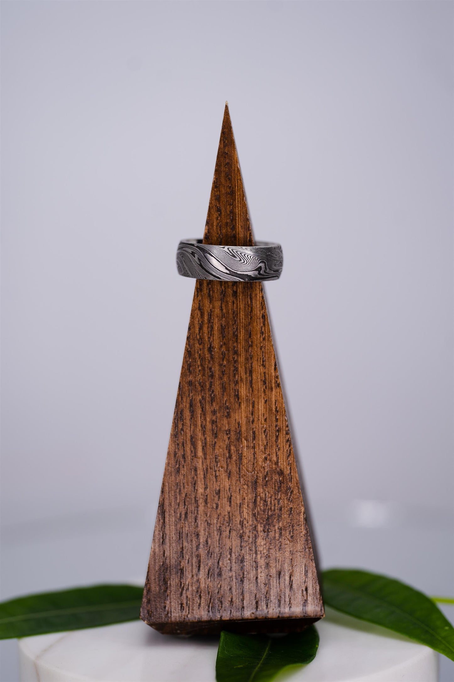 Supernova Damascus Steel Ring