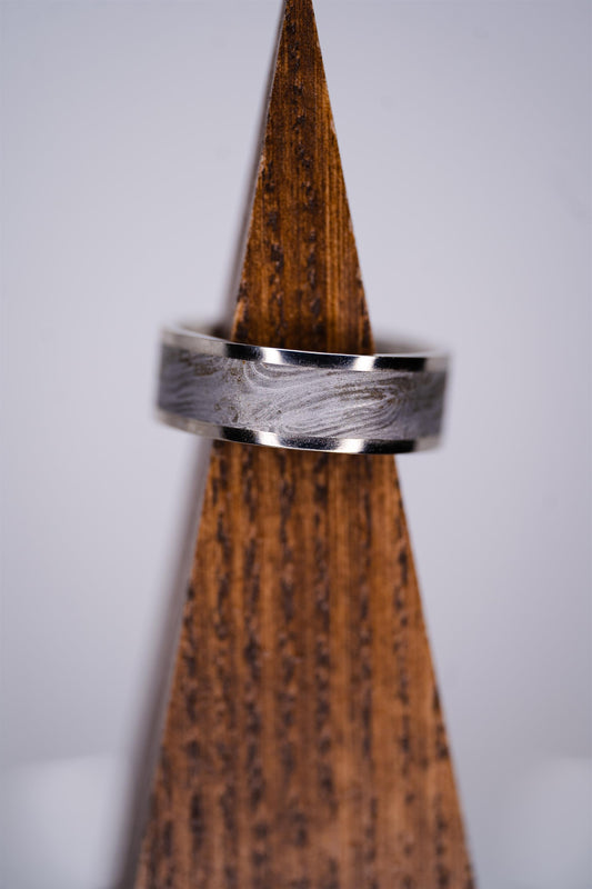 Chris Ploof 1870 Shotgun Damascus Limited Edition Ring sz 11