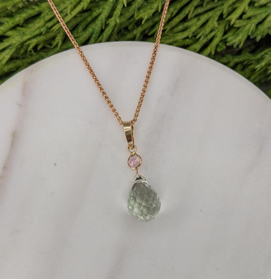 Topaz and Tourmaline Pendant