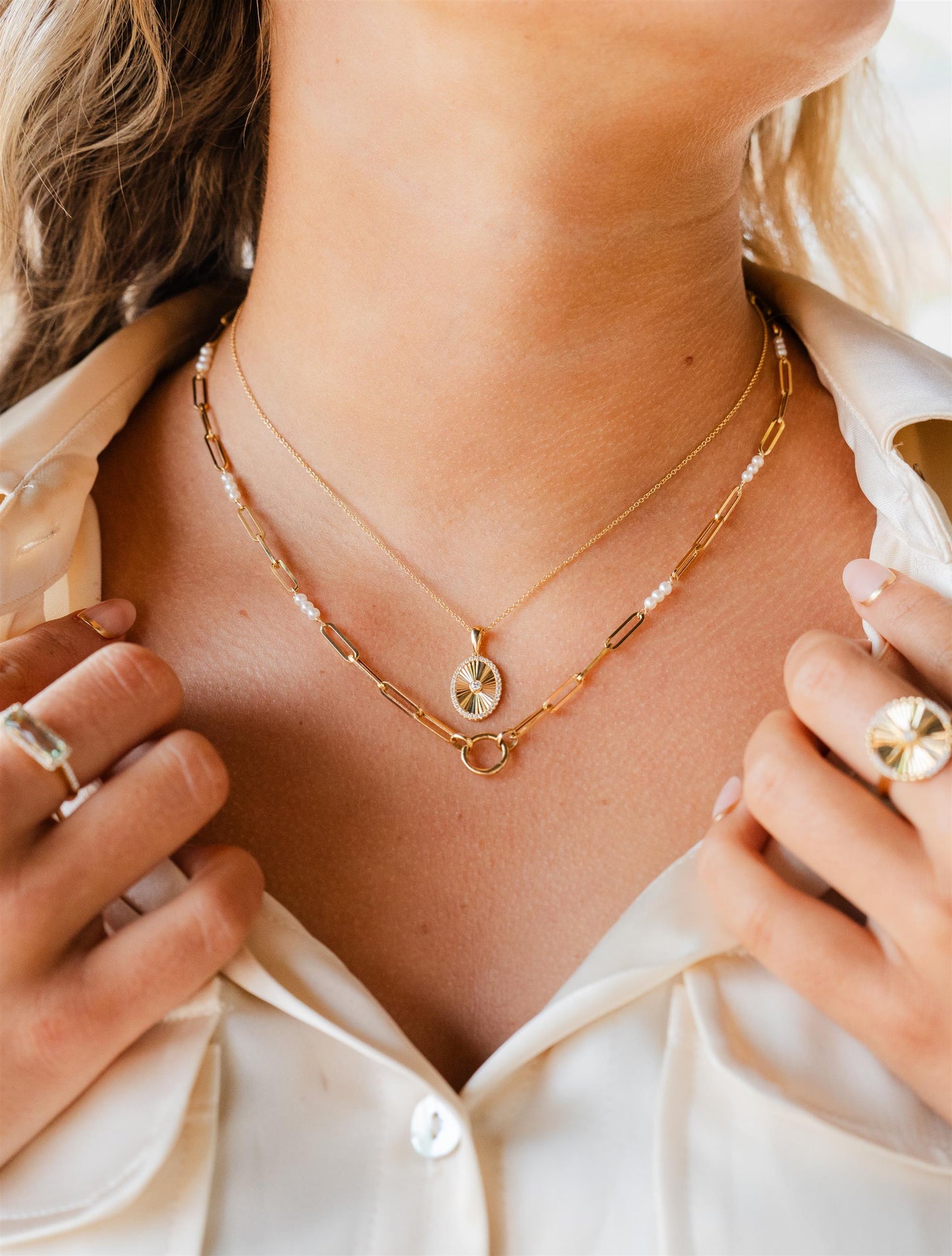 Diamond Cut Necklace With Diamonds