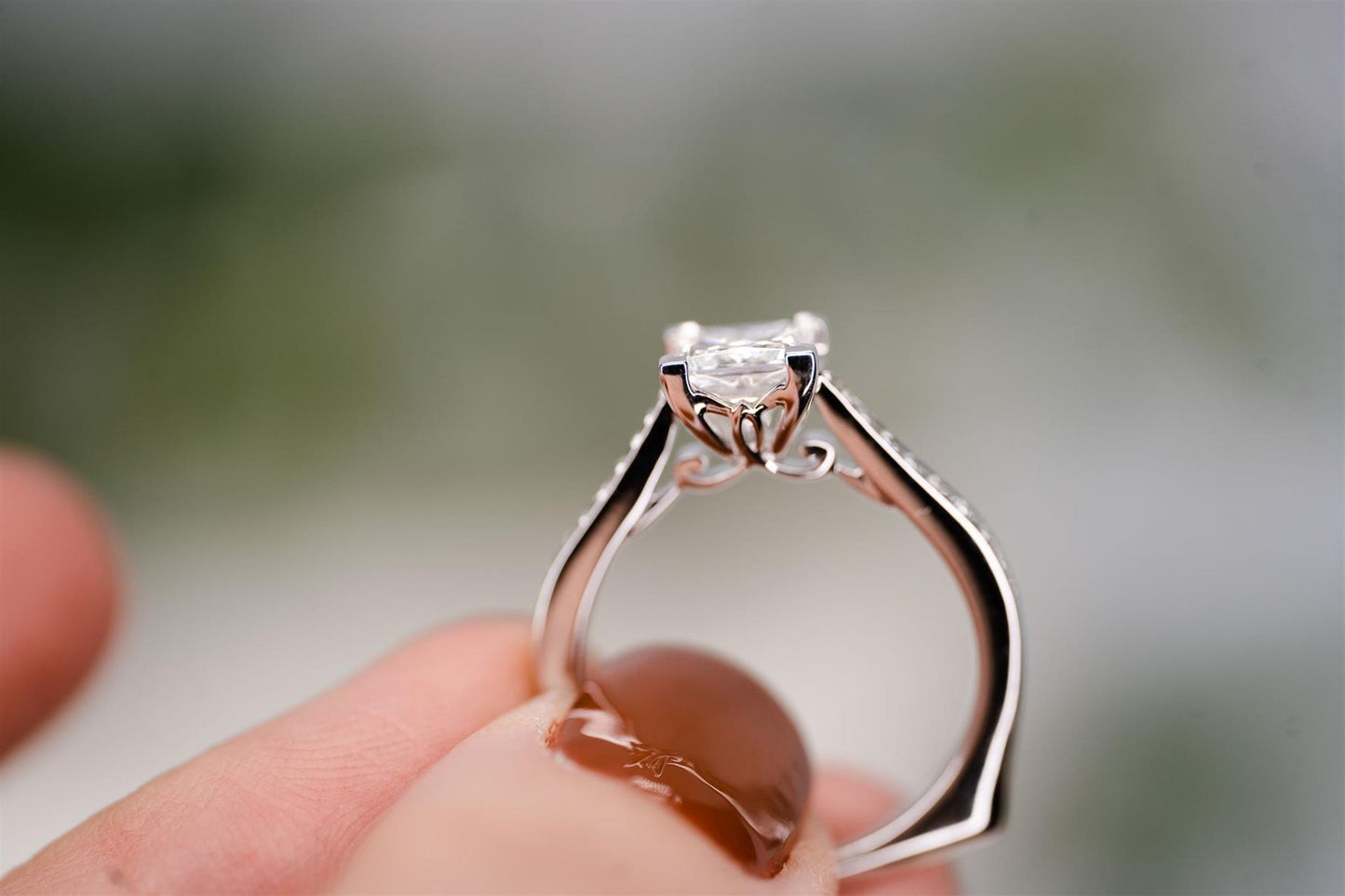 1.25ct Princess Lab Grown DIA Engagement Ring