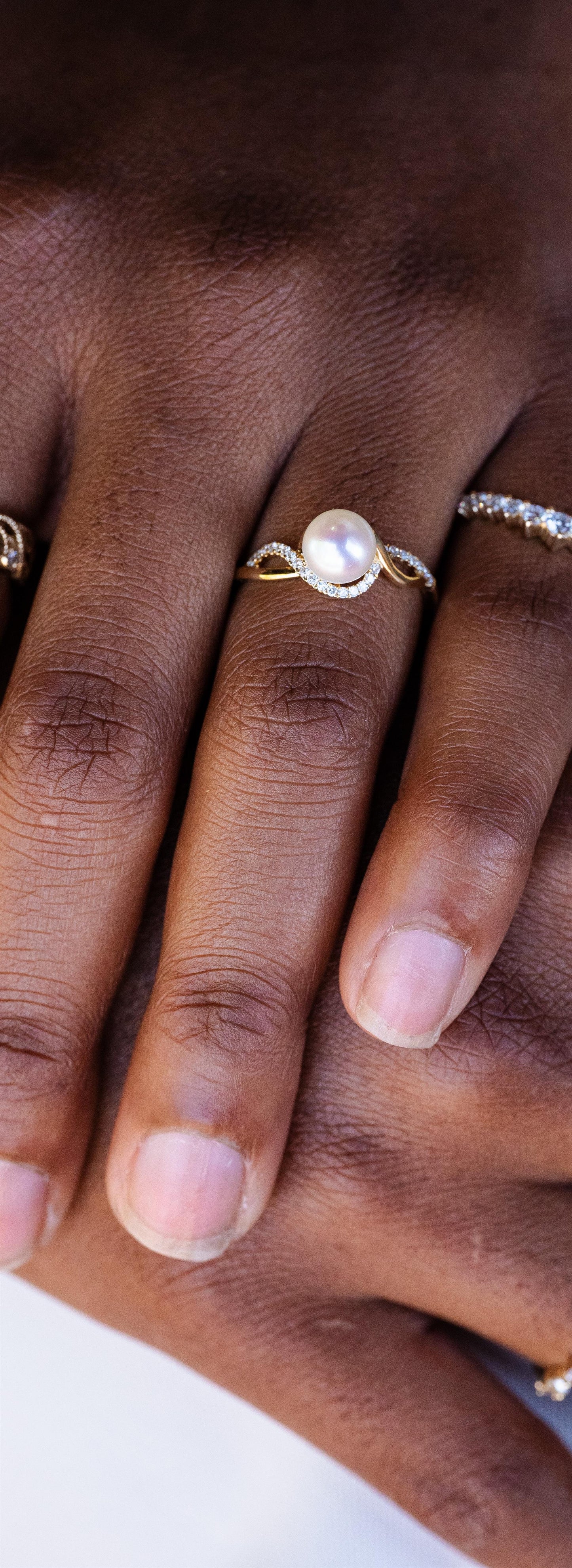 14K Yellow Gold Pearl Ring