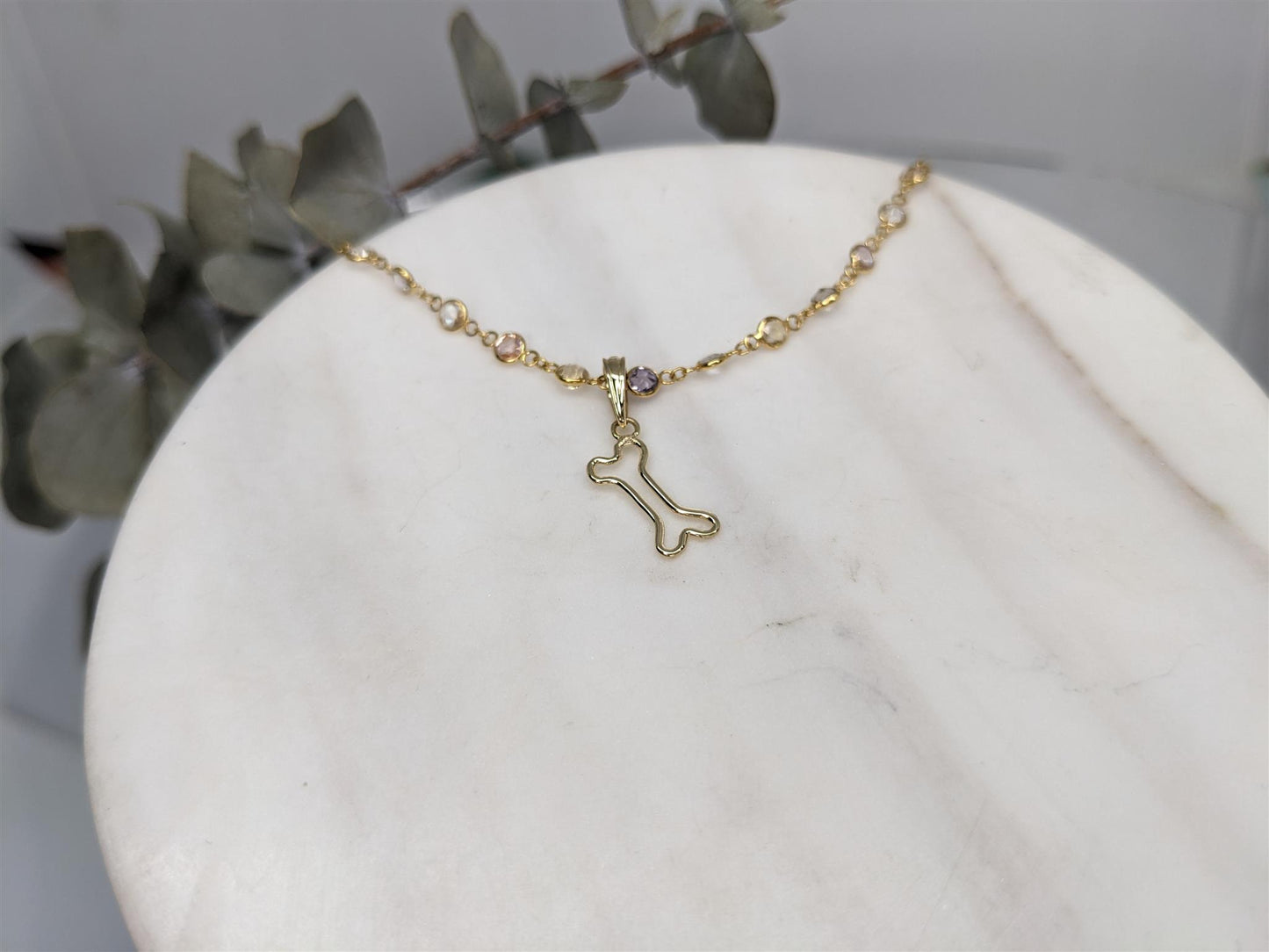 Cut Out Dog Bone Pendent