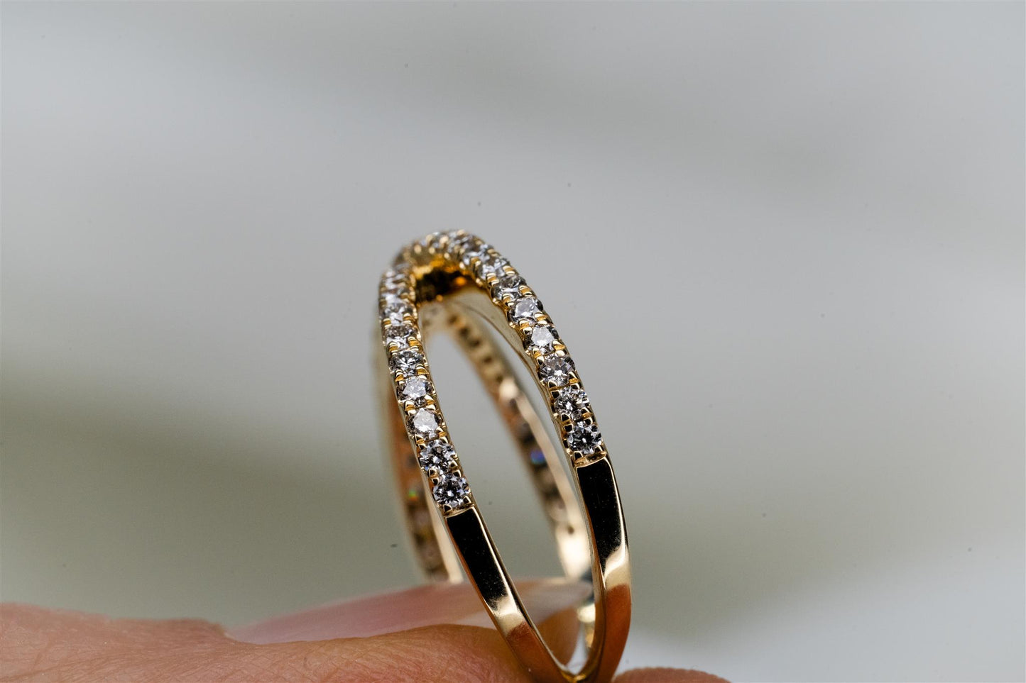 Criss Cross Diamond Ring