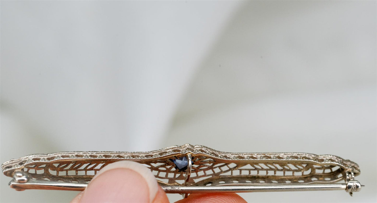 Edwardian Sapphire Brooch