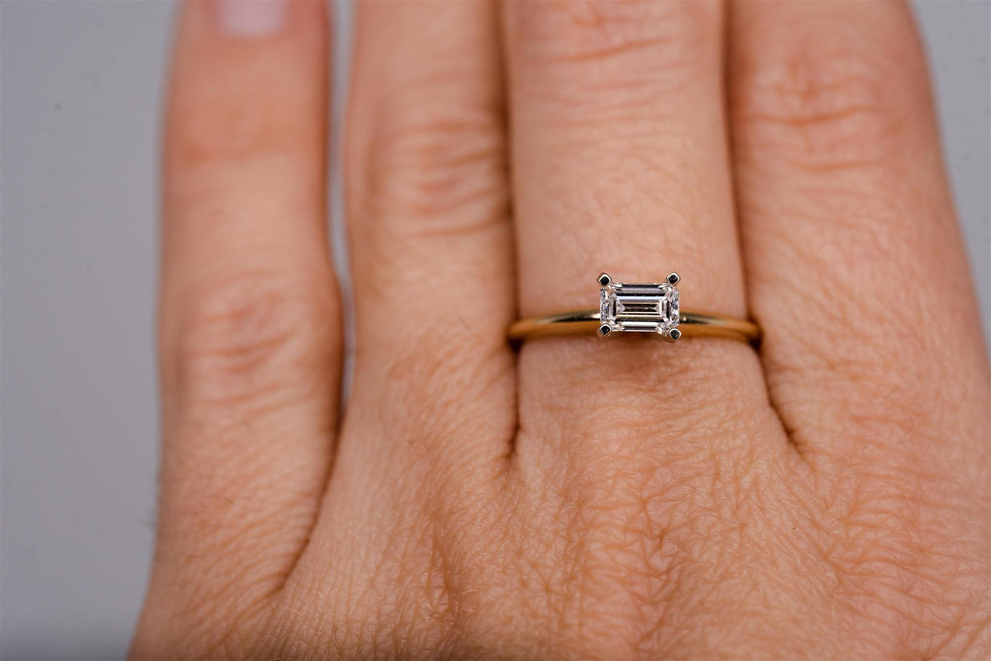 14K Yellow Gold Solitaire 0.41ct. Diamond Ring