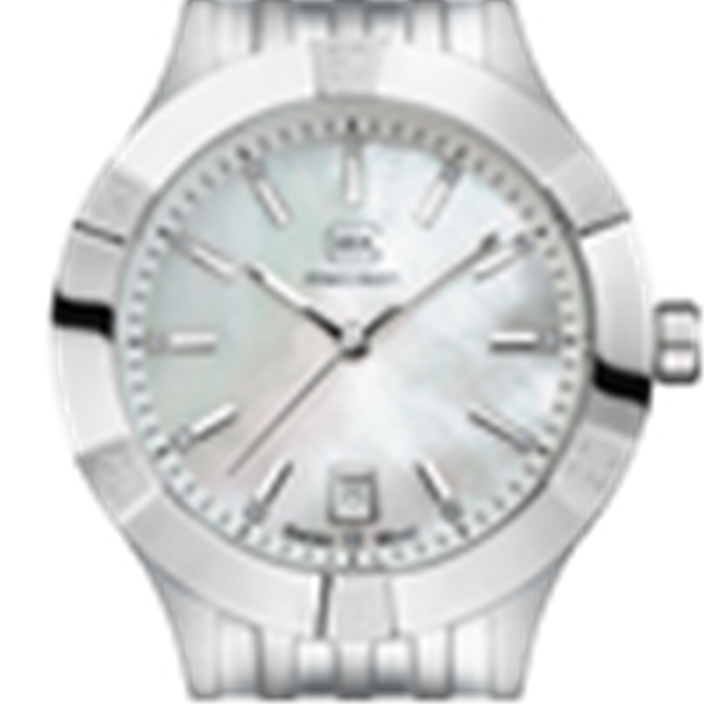 Silver and Mother Of Pearl Glock Watch