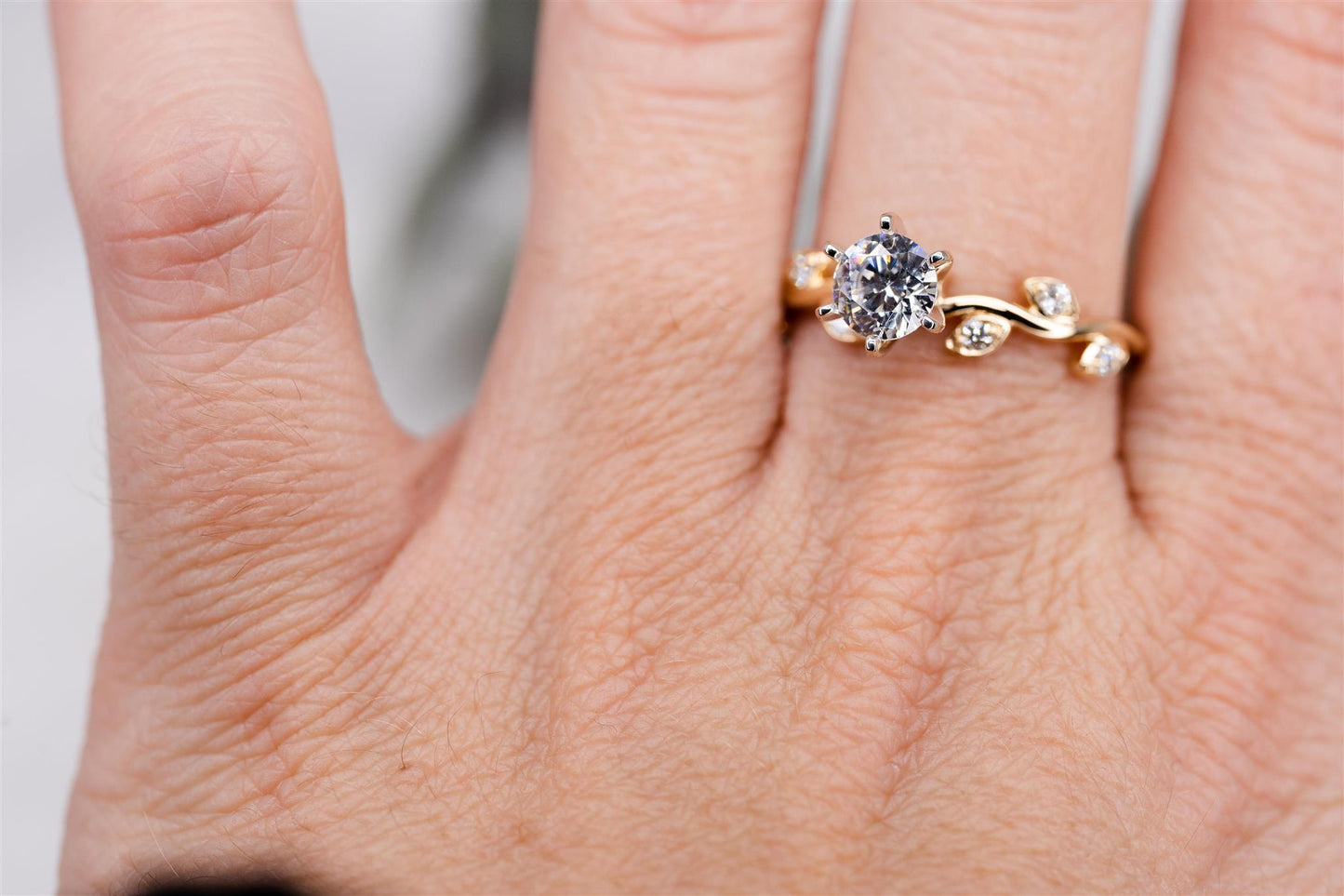 14K Yellow Gold Semi-Mount Diamond Ring