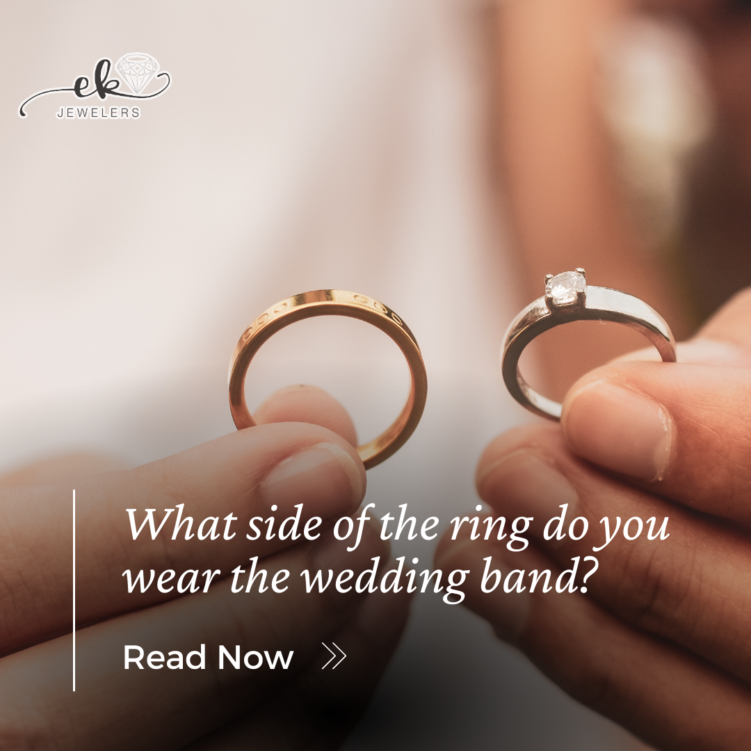 What side of the ring do you wear the wedding band?