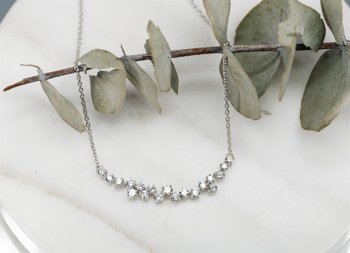 Diamond Asymetrical Necklace