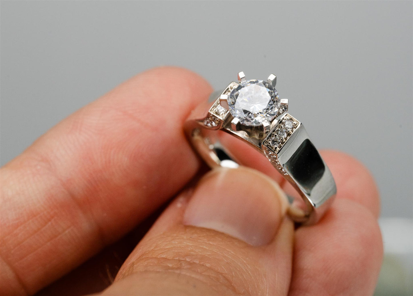 White Gold Polished Engagement