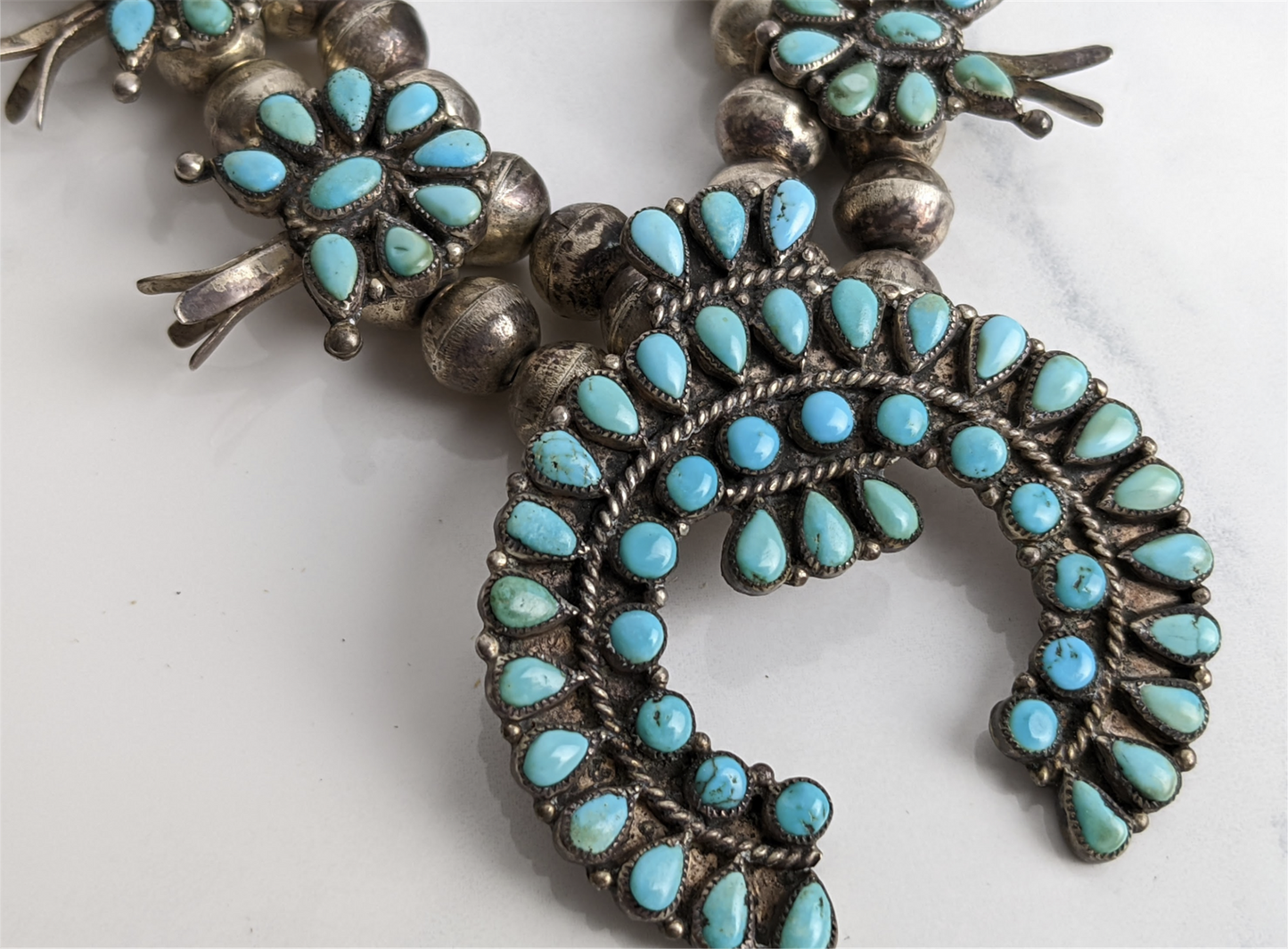 Zuni Squash Blossom Necklace