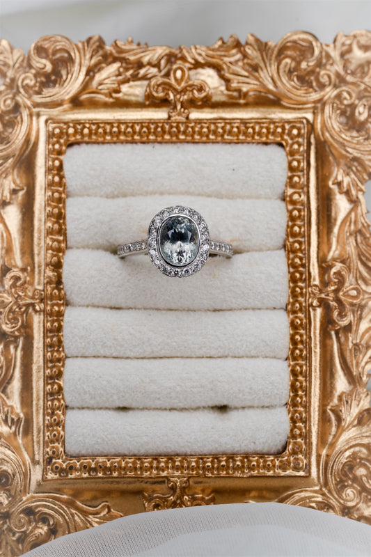 Montana Sapphire & Diamond ring