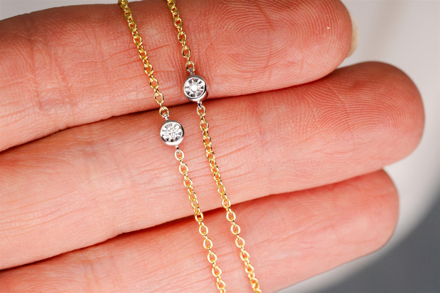 Gold And Diamond Necklace