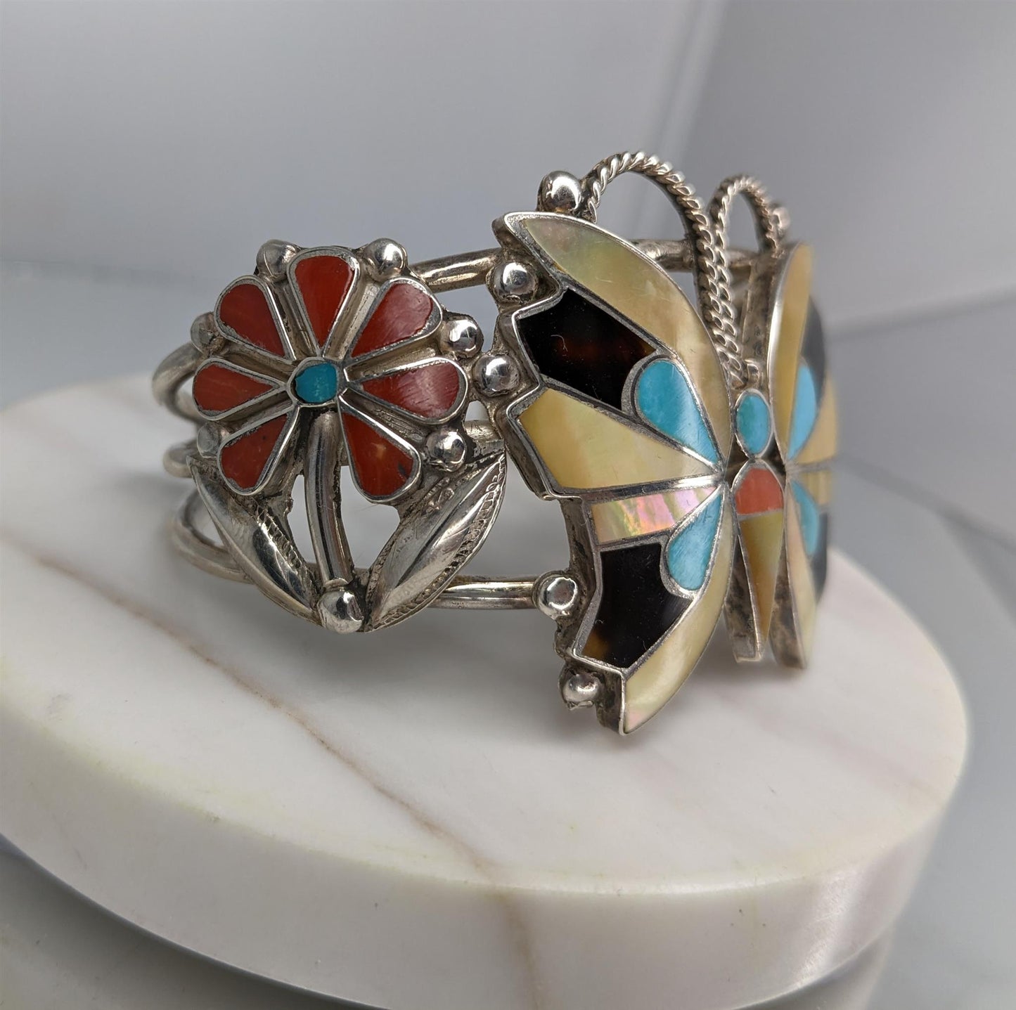 Rosita Wallace Turquoise Butterfly Bracelet