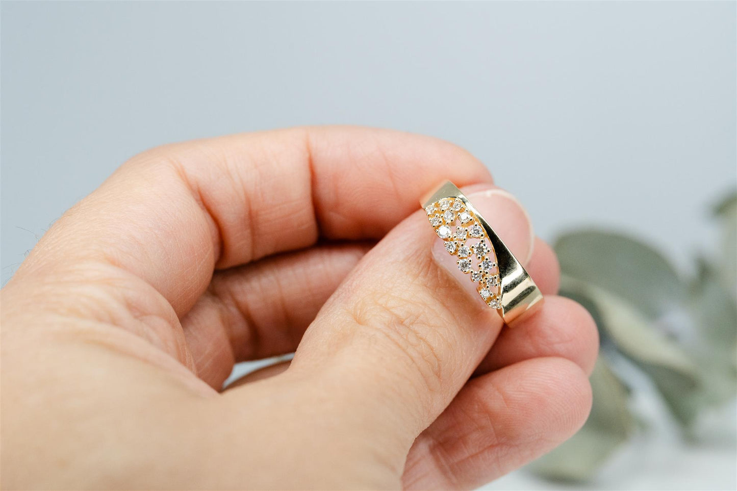 Diamond Wave Ring