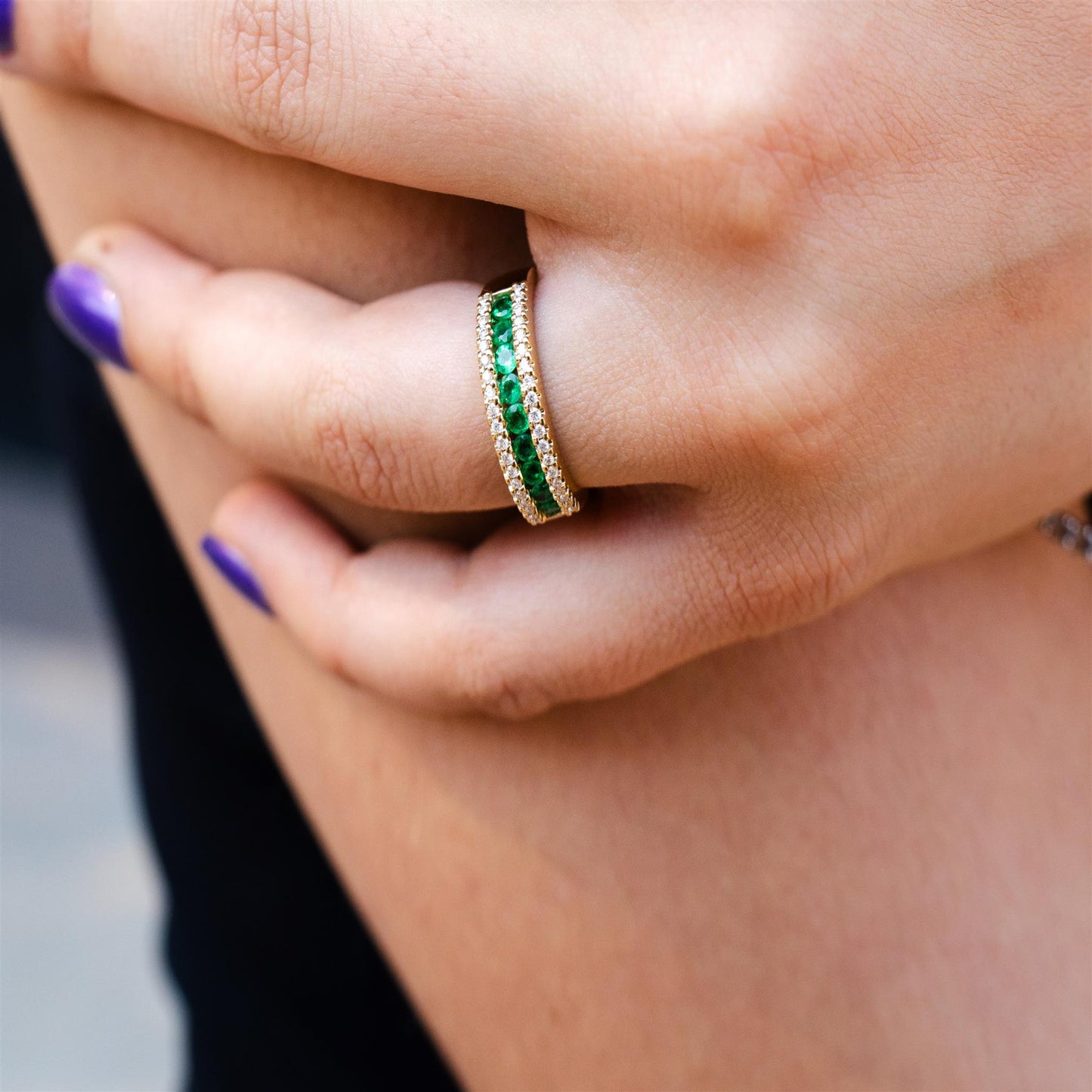 Colored Stone Rings  -  Women'