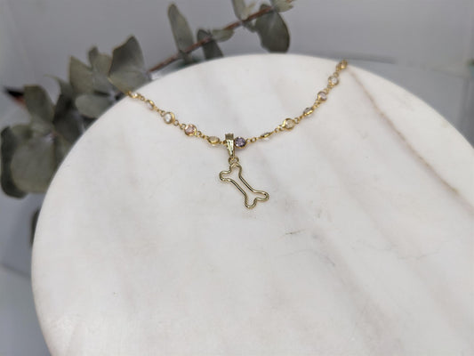 Cut Out Dog Bone Pendent