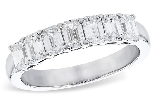 Emerald Cut Diamond Wedding Band