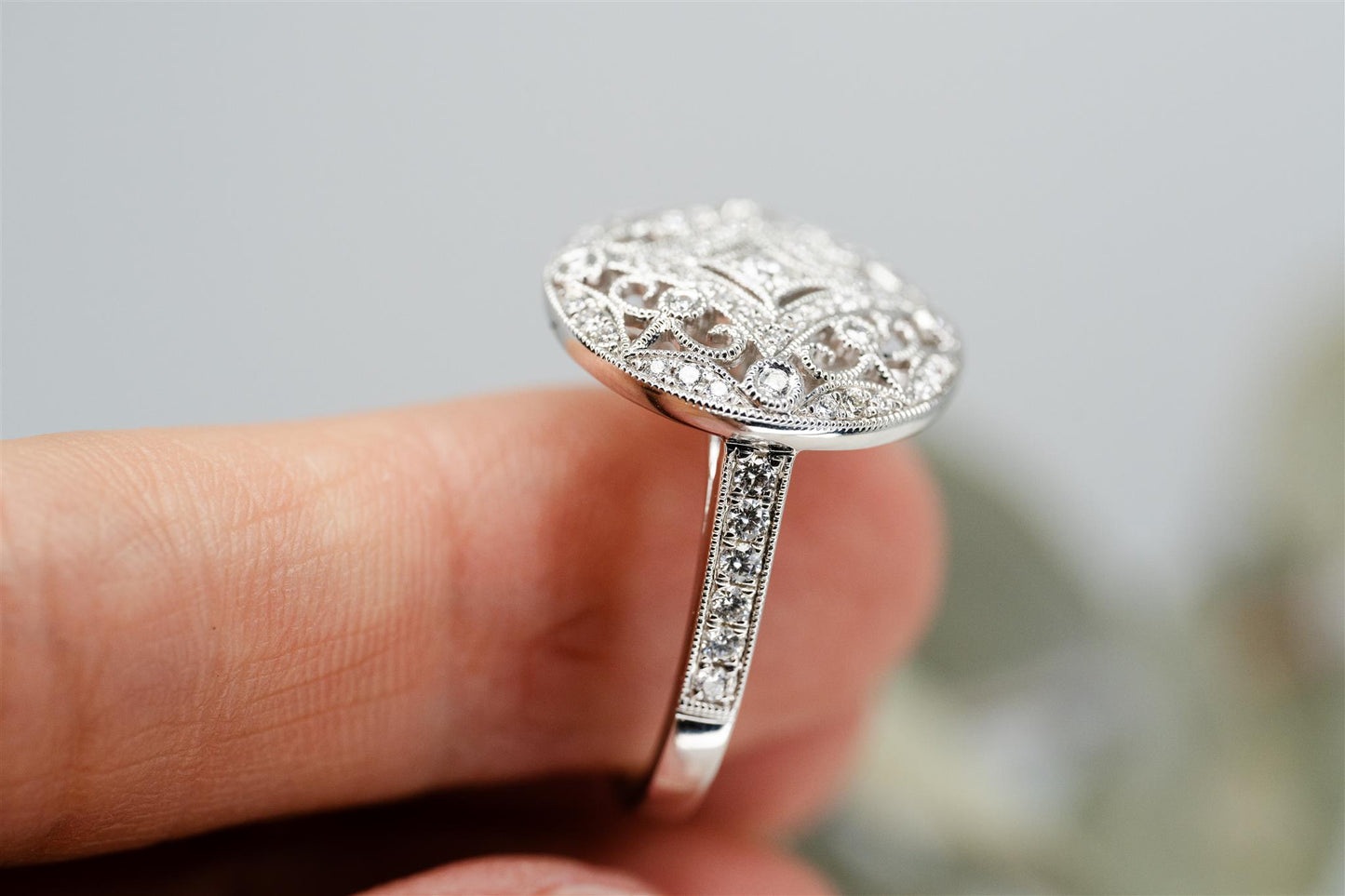 Diamond Medallion Ring