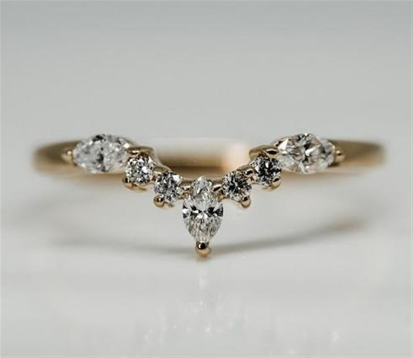 14K Yellow Gold Diamond Wedding Band