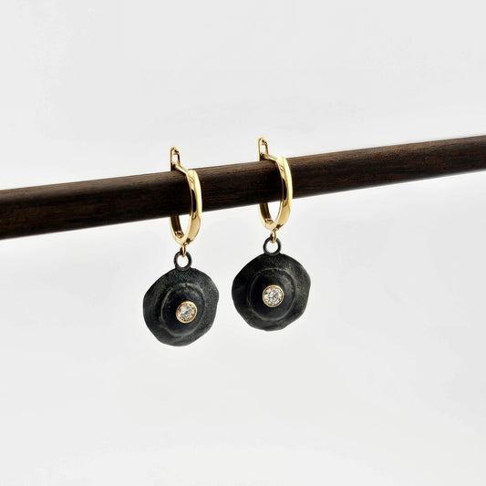 Unframed Bullet Single Dangle Earrings