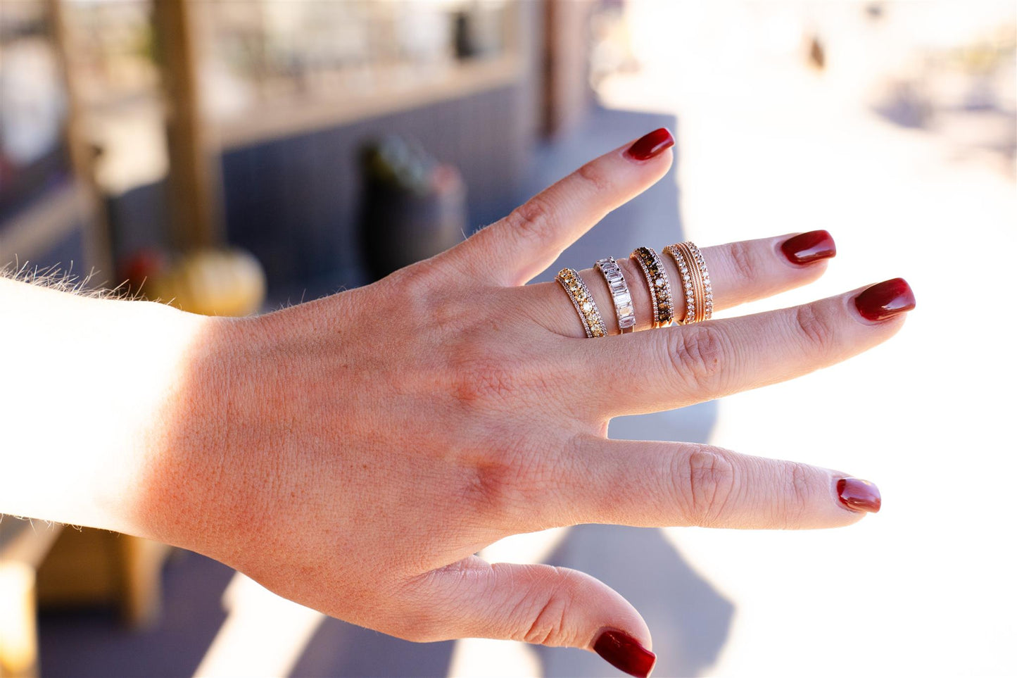 Emerald Cut Diamond Wedding Band