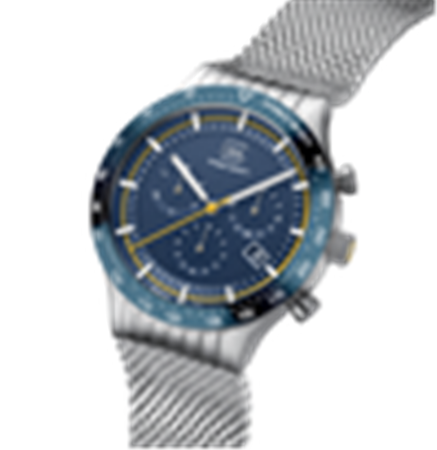 Silver and Blue Glock Watch