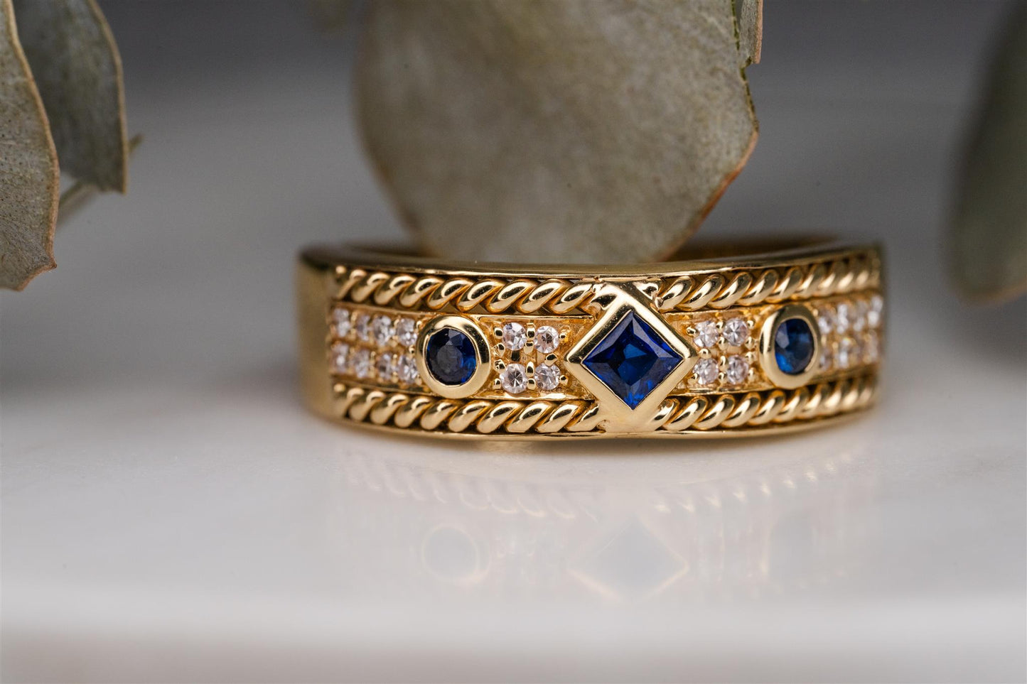 Gold And Sapphire Band