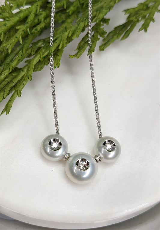 Pearl and Diamond Necklace