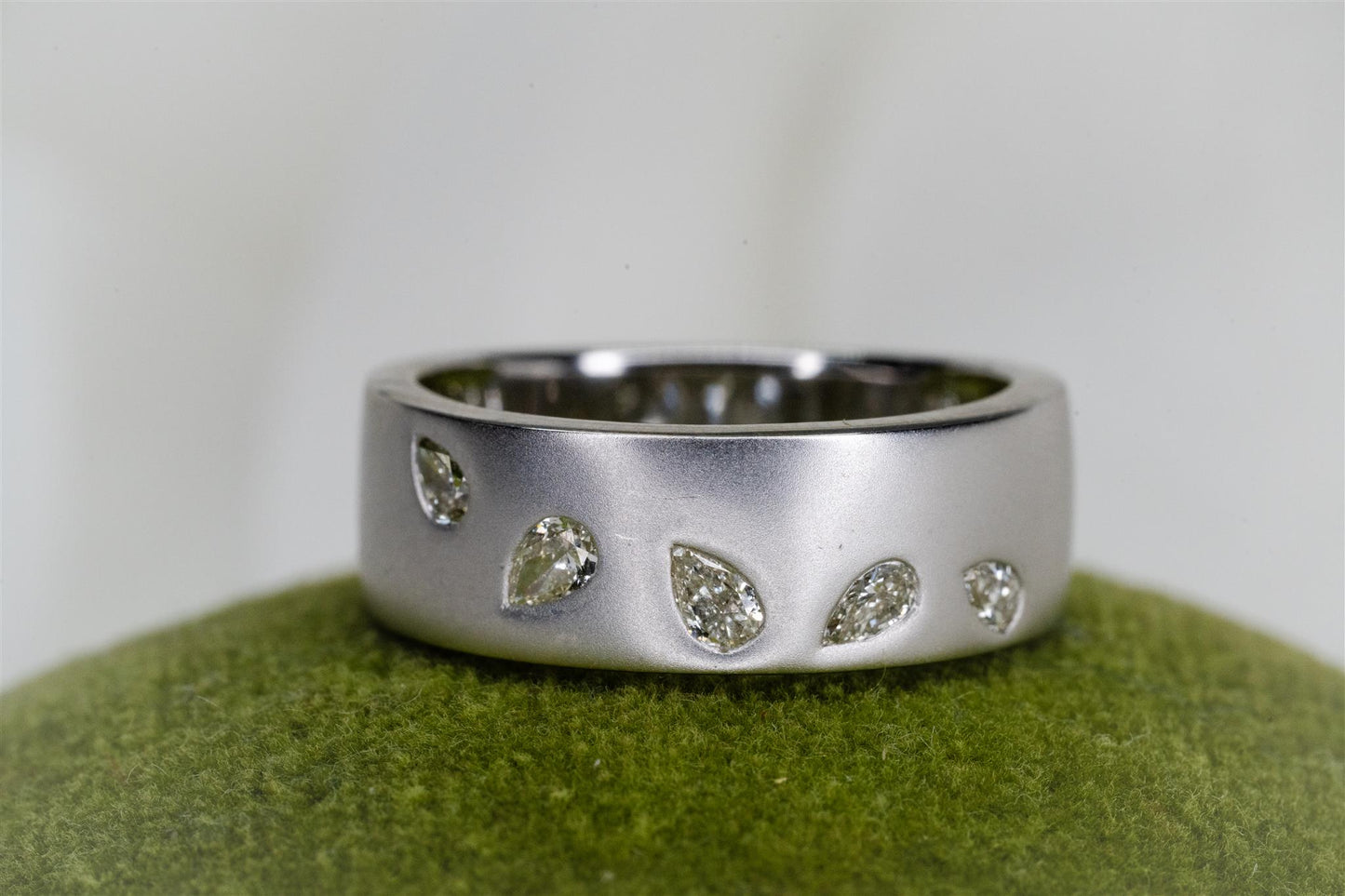 Scattered Pear Diamond Band