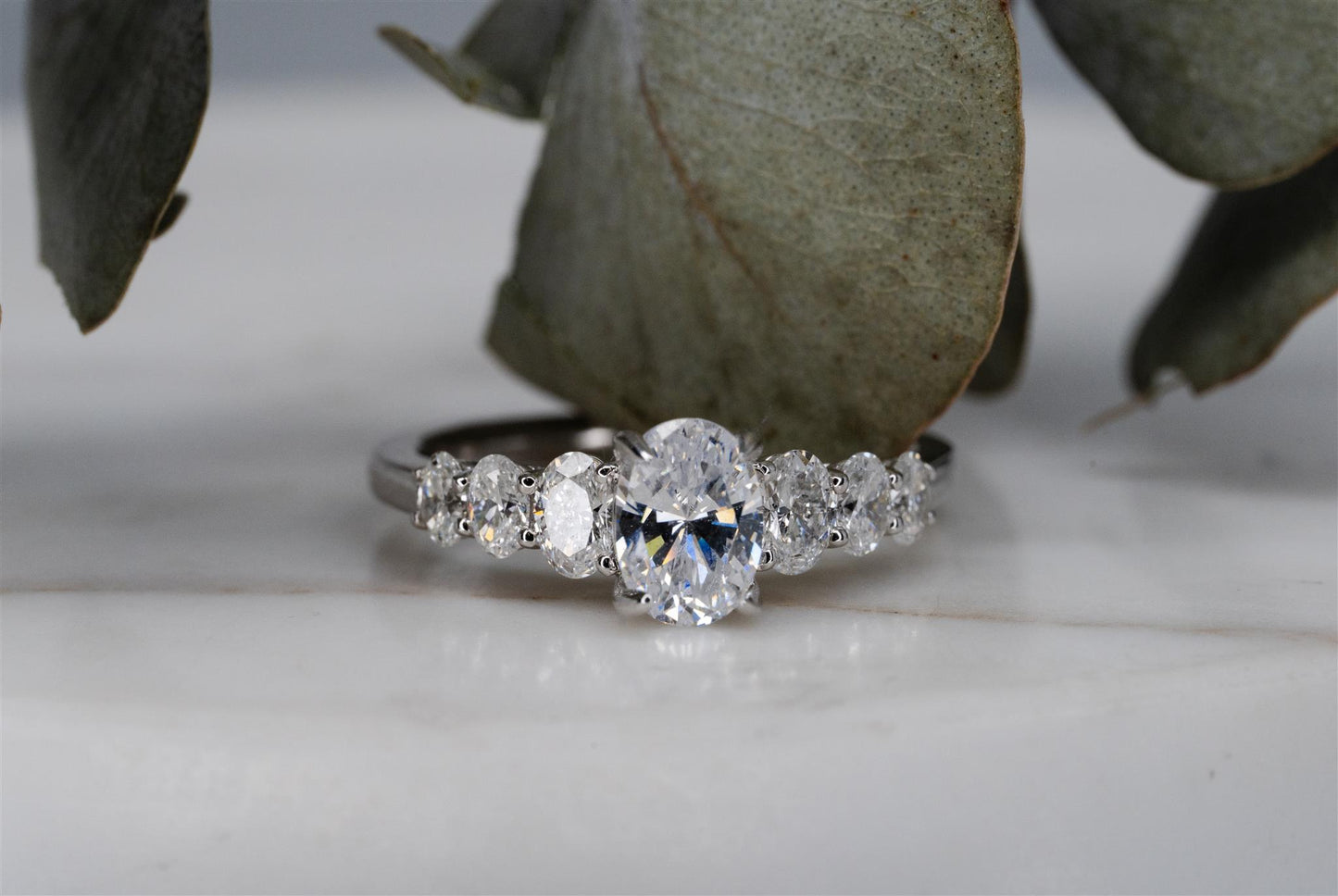 14k White Gold Diamond Ring