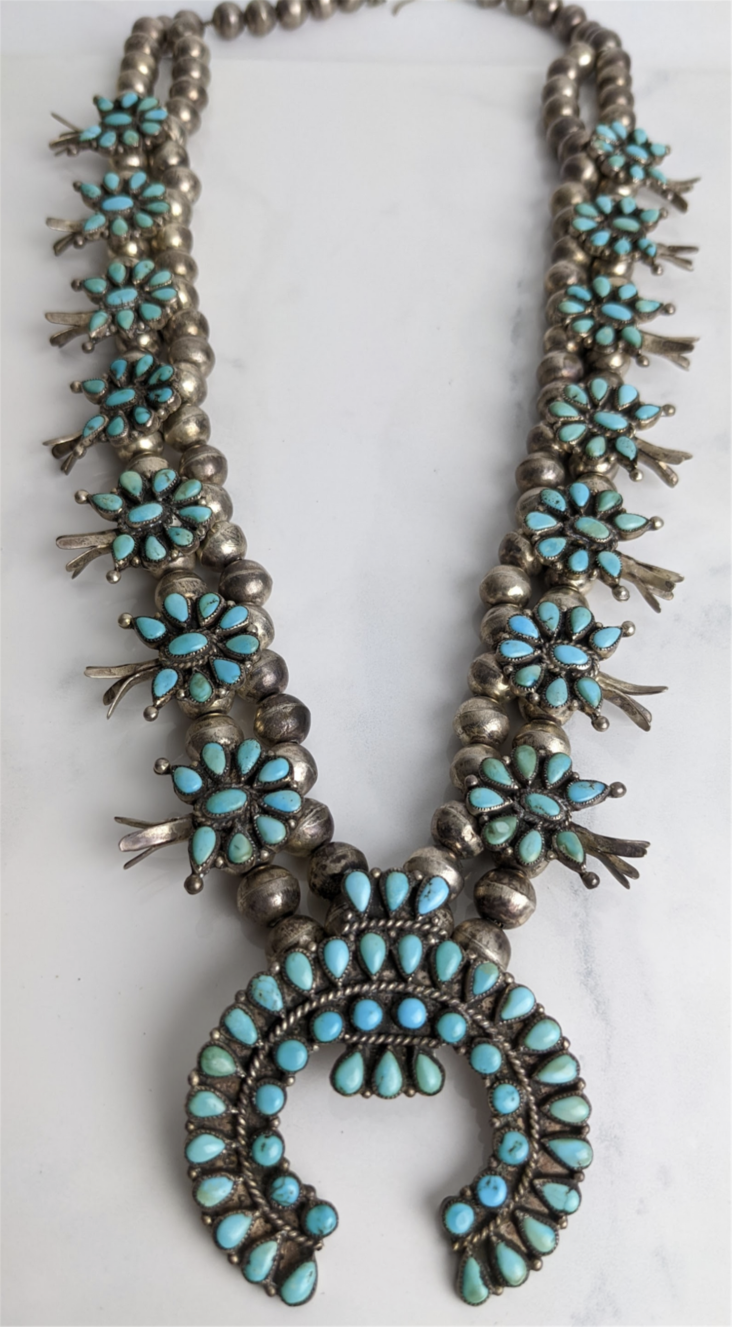 Zuni Squash Blossom Necklace