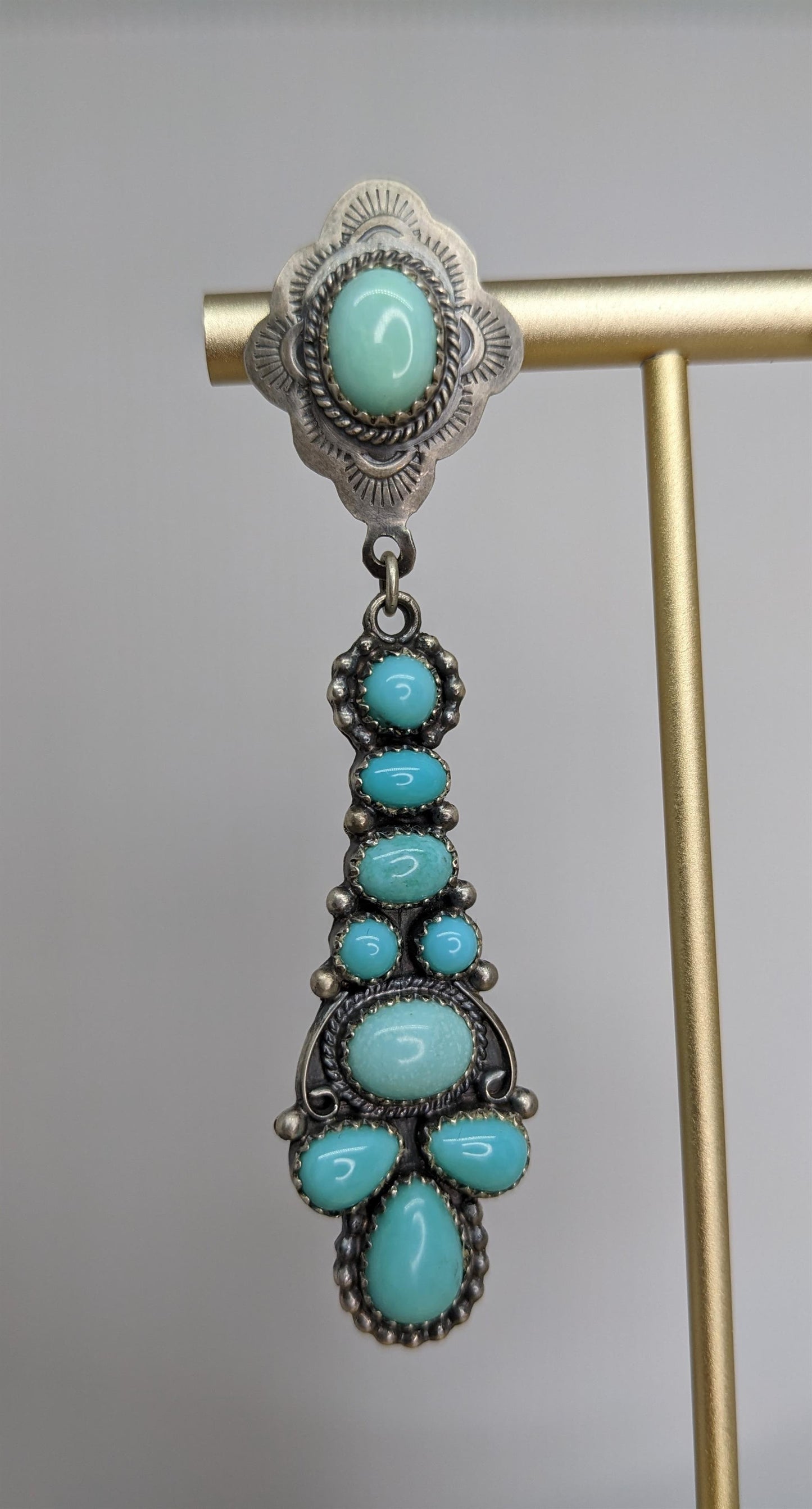 Turquoise and Sterling Silver Earrings