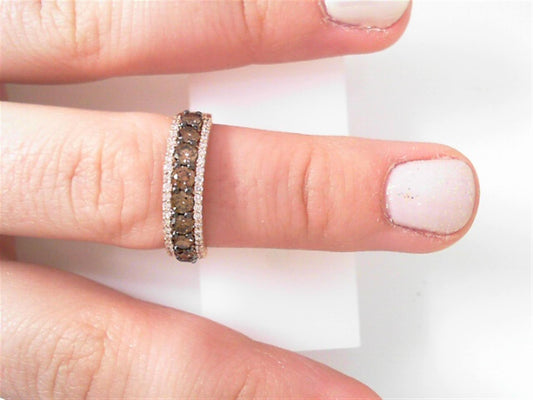 Rose Gold and Chocolate Diamond Band