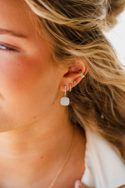 White Gold And Diamond Earrings